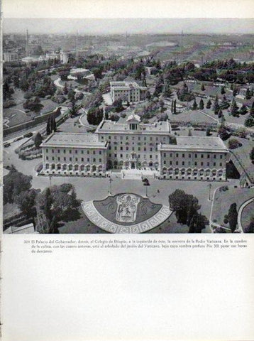 LAMINA V45696: Palacio del Gobernador en Ciudad de Vaticano vista aerea