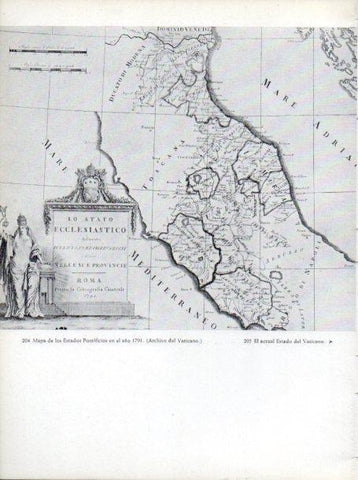 LAMINA V45693: Mapa de los Estados Pontificios en 1791
