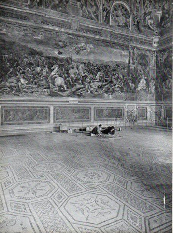 LAMINA V45687: Restauracion de mosaicos Sala de Constantino, Vaticano