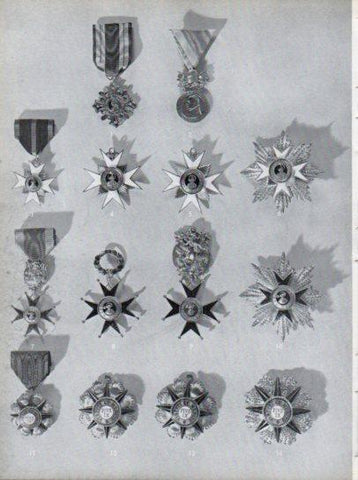LAMINA V45638: Condecoraciones y Ordenes Pontificias