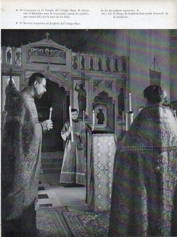 LAMINA V45647: Servicio vespertino en iglesia del Colegio Ruso, Roma