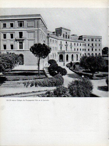 LAMINA V45660: Colegio de Propaganda Fide en el Janiculo, Roma