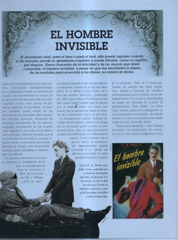 Fasciculo: El hombre invisible