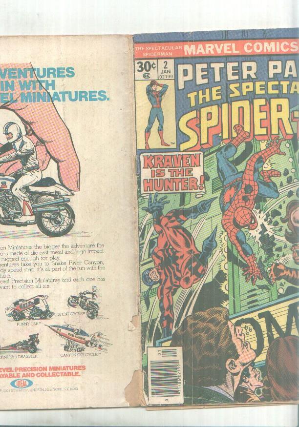 Marvel Comics: The Spectacular Spiderman numero 2 (leve roto trasera segun imagen adjunta)
