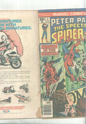Marvel Comics: The Spectacular Spiderman numero 2 (leve roto trasera segun imagen adjunta)