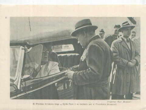 Lamina C-6: Tropas alemanas desfilando en Kerstch y Churchill lleando a Hyde Park