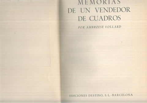 Memorias de un vendedor de cuadros