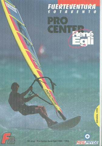 Folleto turistico Fuerteventura firma deportiva Rene Egli