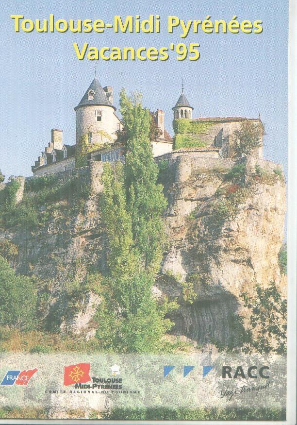 Folleto turistico  Toulouse-Midi Pyrenees vacances 95