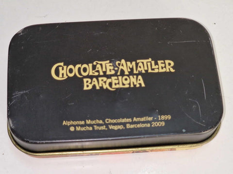 Caja de metal: Chocolate Amatller Barcelona