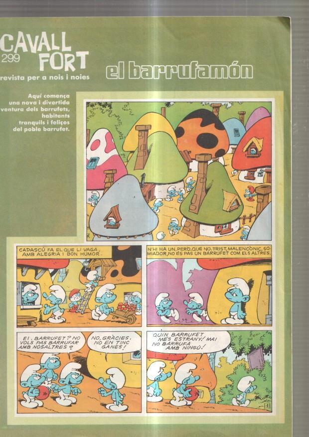 Revista: Cavall Fort numero 299, febrero 1975: El barrufamon- allo que passa- 