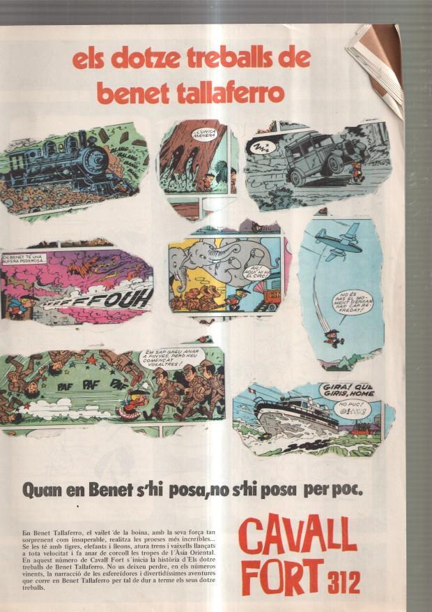 Revista: Cavall Fort numero 312, setembre 1975: Els dotze treballs de Benet talla-