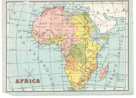 lamina mapa de Africa