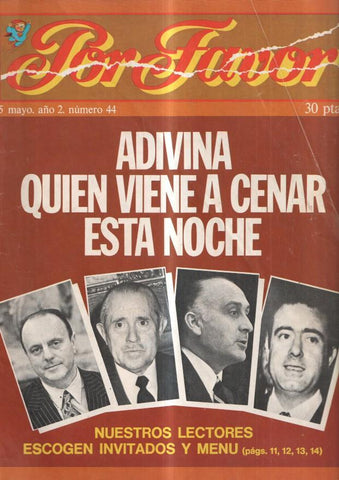 Por favor numero 44, mayo 1975: Los cinturones de seguridad- Las feministas-
