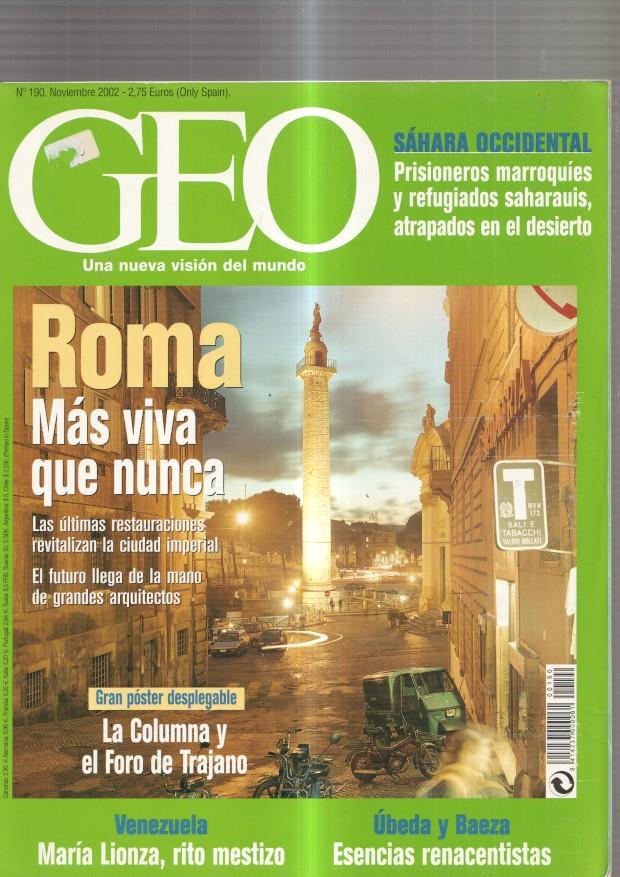 Geo numero 190, noviembre 2002: Sahara Occidental, prisioneros Marroquies y 