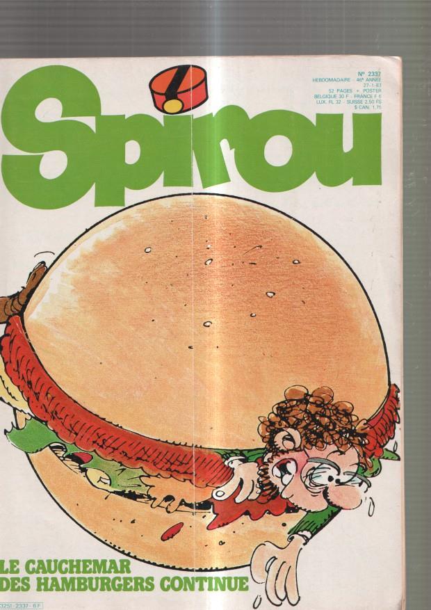 Spirou numero 2337, 1983: Le Cachemar des hamburgers continue- Germain et-