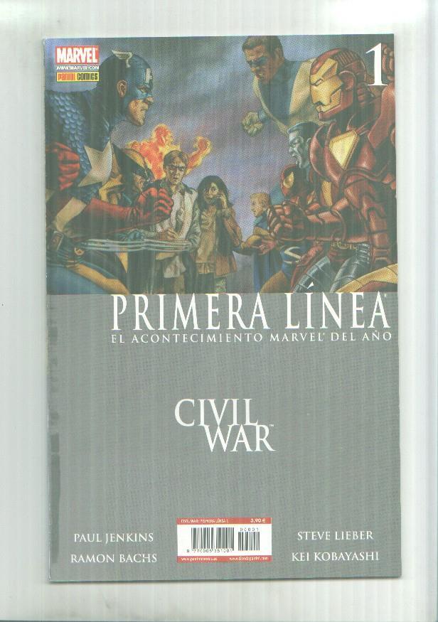 Panini: Civil War primera linea numero 01