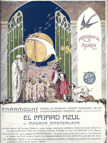LAMINA 38070: Contraportada con publicidad de El Pajaro Azul