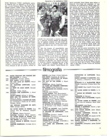 LAMINA 38075: Filmografia de peliculas sobre Roma