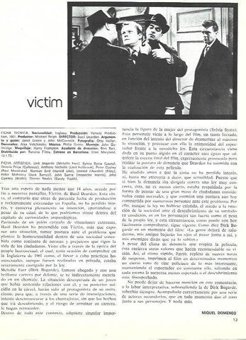 LAMINA 38077: Escena y ficha tecnica de Victim