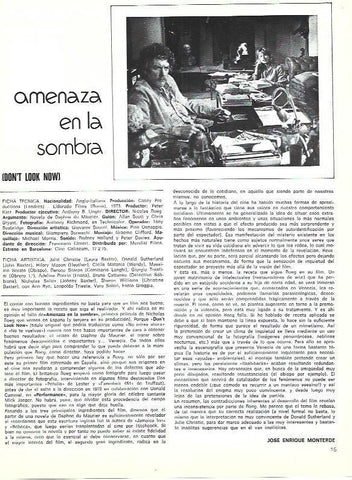 LAMINA 38078: Escena y ficha tecnica de Amenaza en la sombra