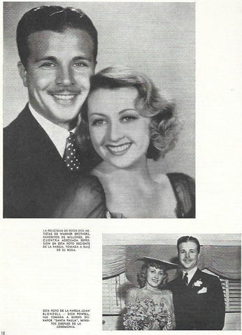 LAMINA 38029: Parejas de Hollywood