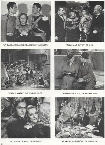 LAMINA 38034: Escenas de peliculas de 1937