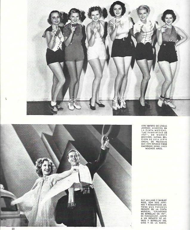 LAMINA 38037: Bailarinas de Las Vampiresas de 1937