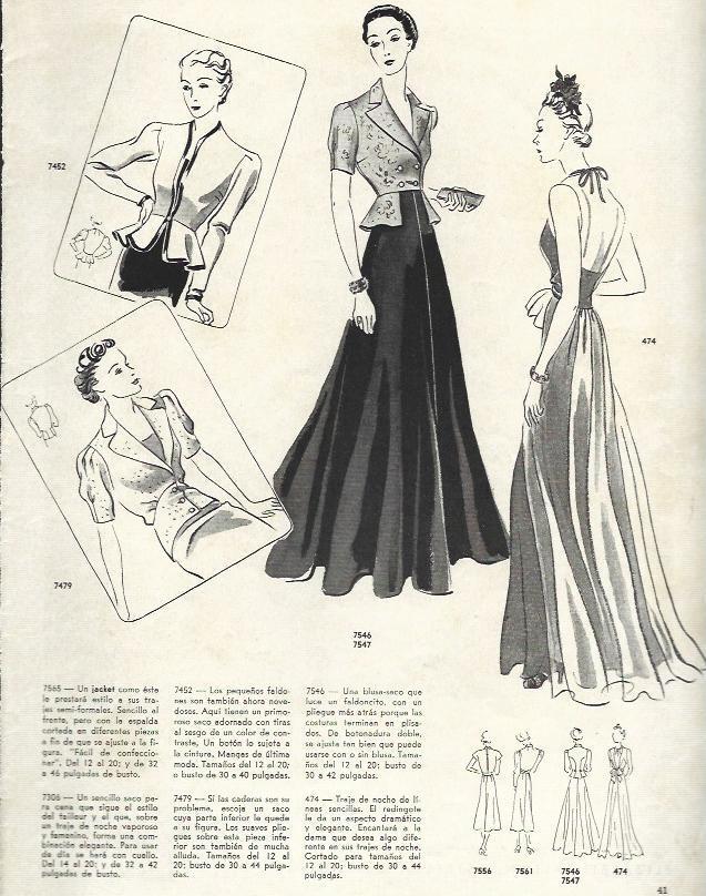LAMINA 38042: Moda de Vogue