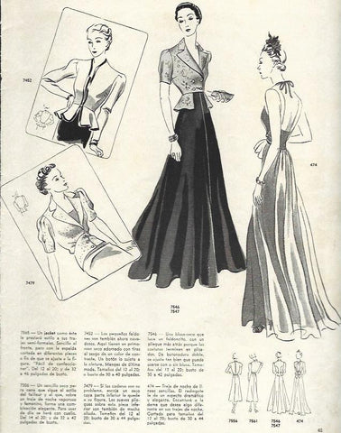 LAMINA 38042: Moda de Vogue