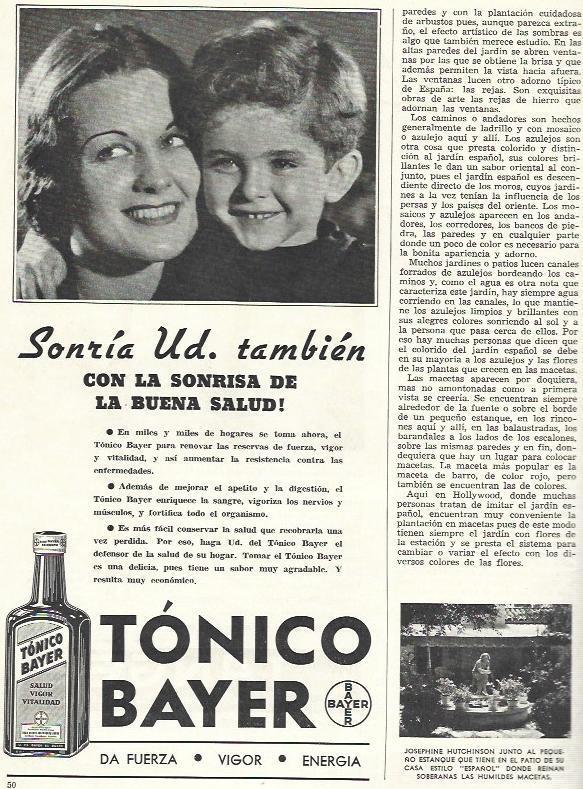 LAMINA 38046: Publicidad de Tonico Bayer