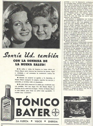 LAMINA 38046: Publicidad de Tonico Bayer