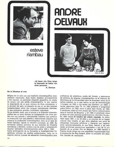 LAMINA 38086: Andre Delvaux