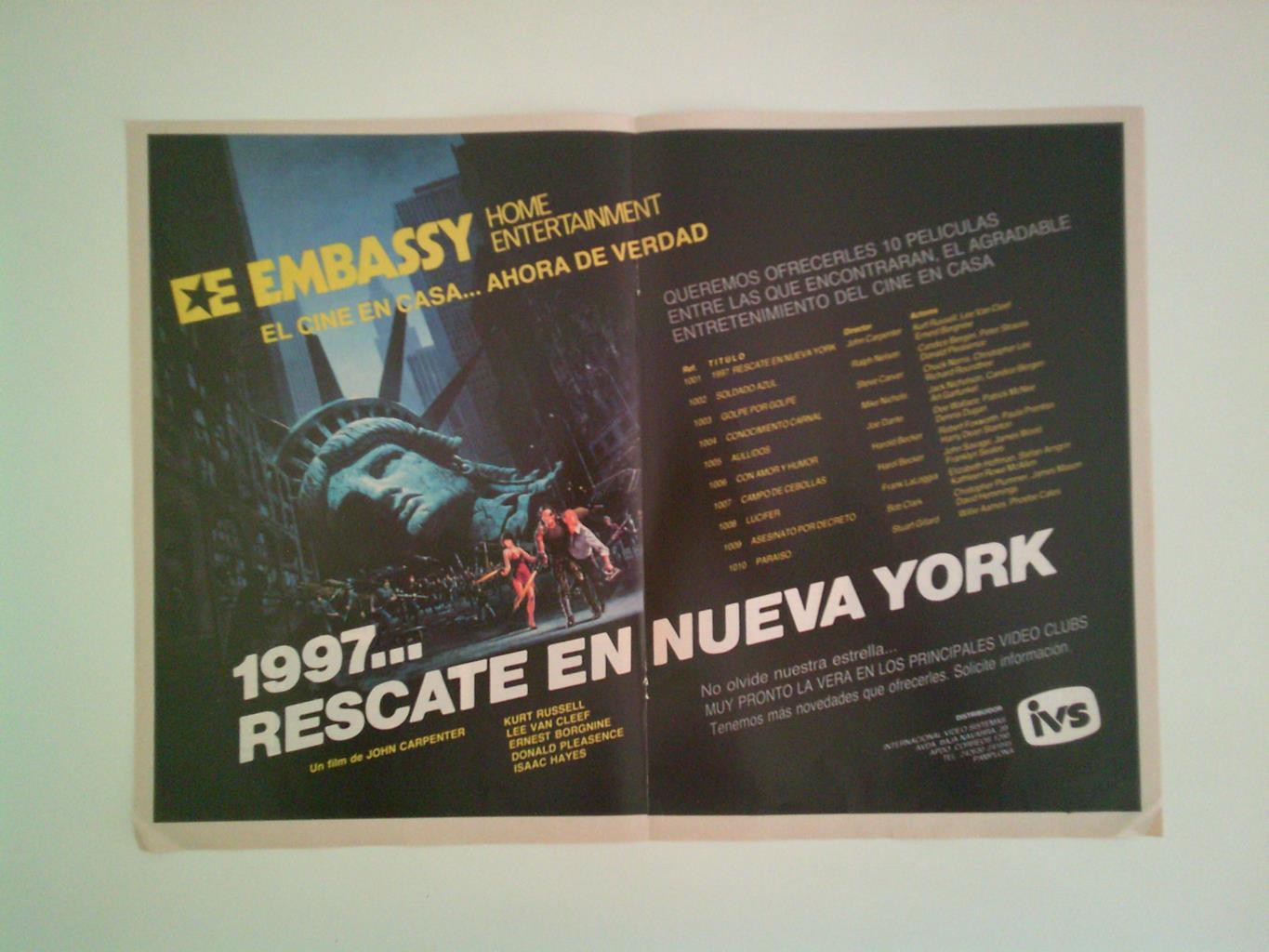 LAMINA 38093: 1997… Rescate en Nueva York