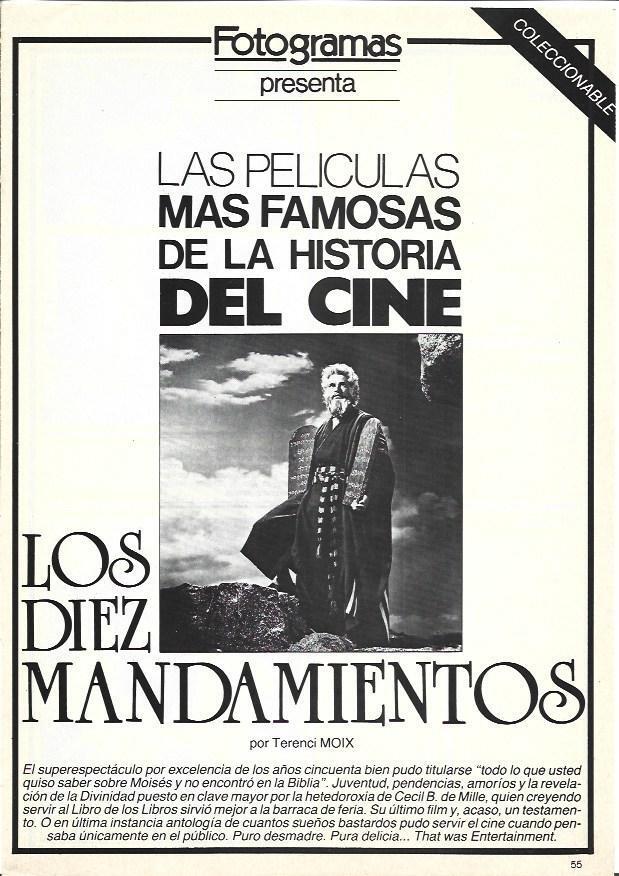 LAMINA 38096: Charlton Heston en Los Diez Mandamientos
