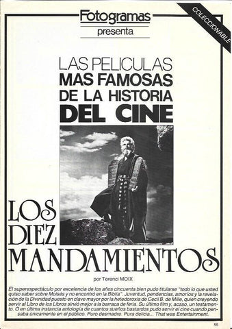 LAMINA 38096: Charlton Heston en Los Diez Mandamientos