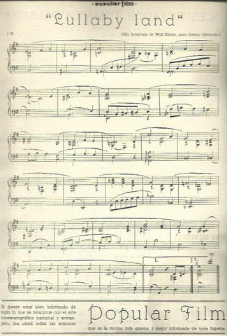 LAMINA 37916: Partitura de Lullaby land