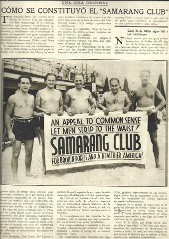 LAMINA 37929: Miembros del Samarang Club