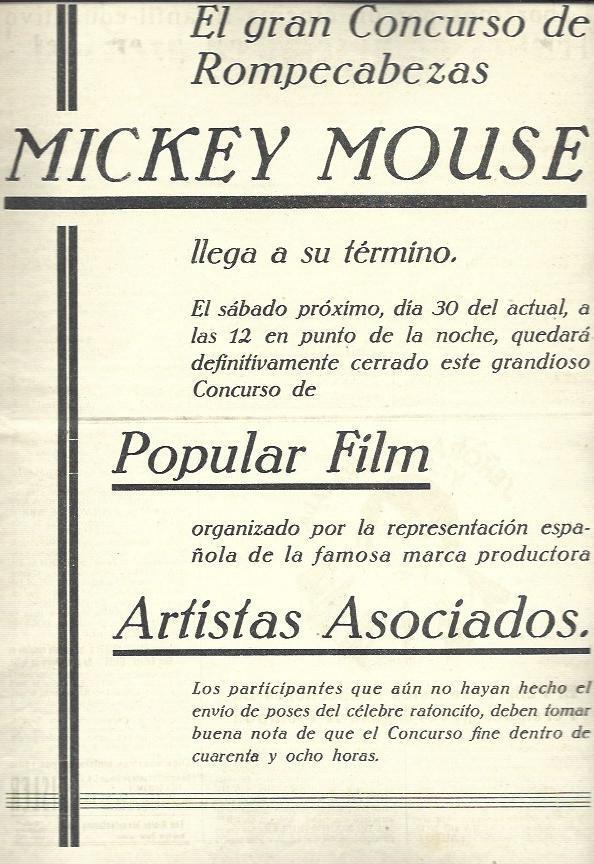 LAMINA 37923: Concurso de Rompecabezas Mickey Mouse