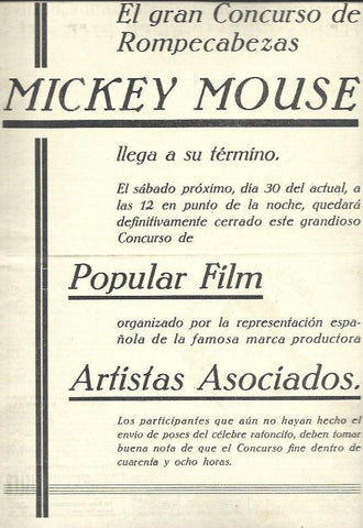 LAMINA 37923: Concurso de Rompecabezas Mickey Mouse