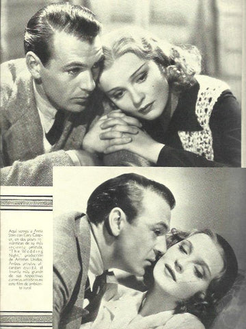 LAMINA 38001: Anna Sten con Gary Cooper en The Wedding Night