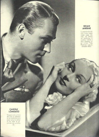 LAMINA 38013: Brian Aherne y Carole Lombard en The Fountain