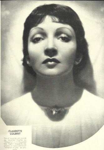 LAMINA 38022: Claudette Colbert 