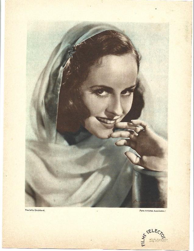 LAMINA 37985: Paulette Goddard