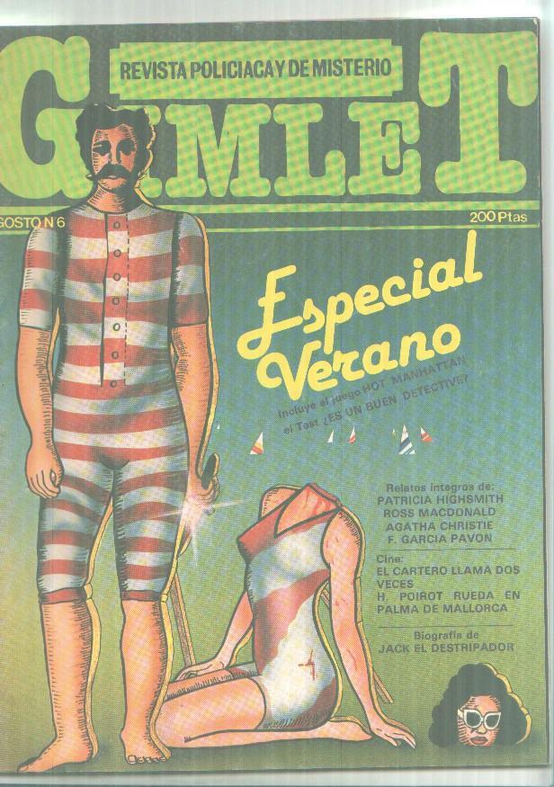 Revista policiaca y de misterio GIMLET numero 06