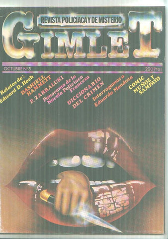 Revista policiaca y de misterio GIMLET numero 08