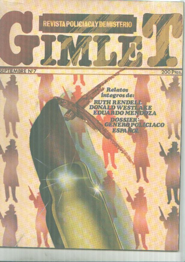 Revista policiaca y de misterio GIMLET numero 07
