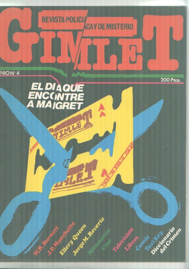 Revista policiaca y de misterio GIMLET numero 04