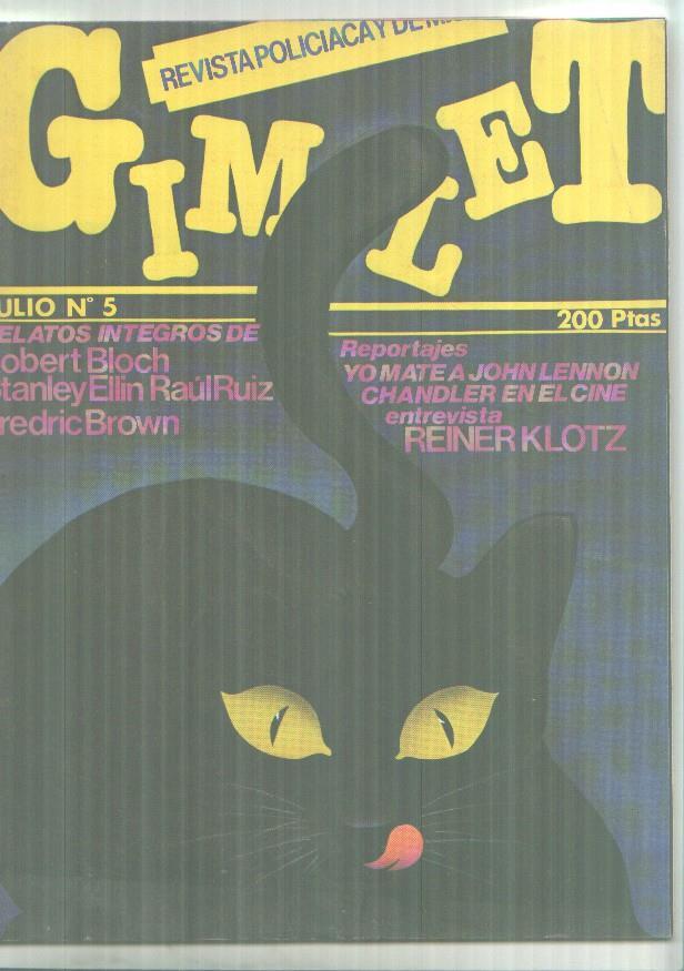 Revista policiaca y de misterio GIMLET numero 05