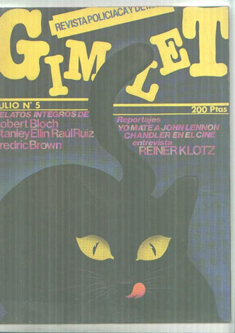 Revista policiaca y de misterio GIMLET numero 05